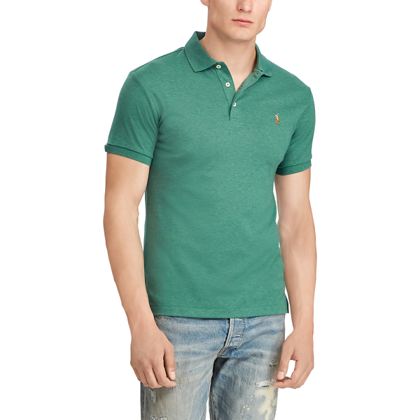 Polo cintr&eacute; en coton doux Polo Ralph Lauren en Vert Verano chin&eacute; 4