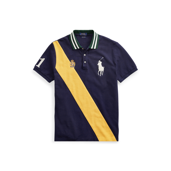 Custom Slim Fit Mesh Polo Polo Ralph Lauren em 1
