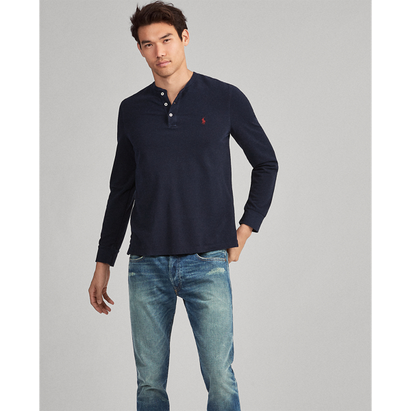 Ralph lauren featherweight mesh henley best sale