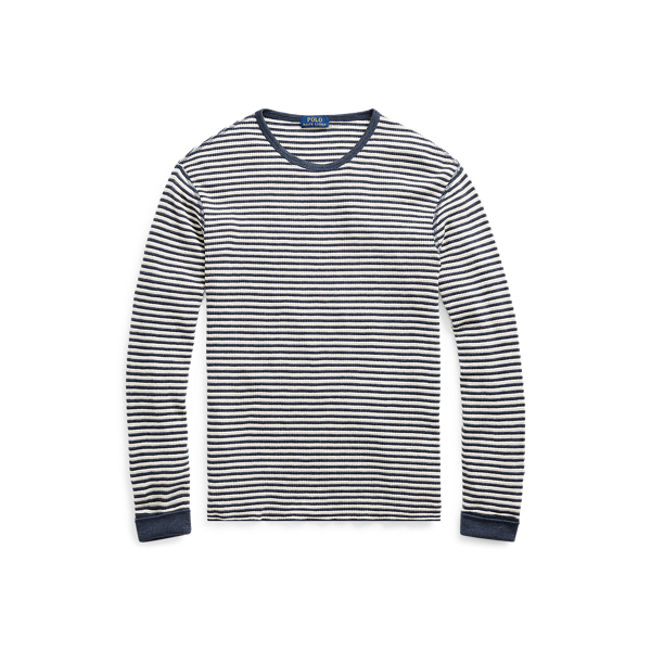 T-shirt ray&eacute; en tricot gaufr&eacute; Polo Ralph Lauren en 1