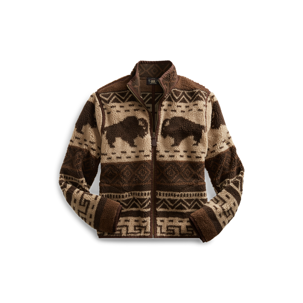 Rrl print fleece jacket on sale