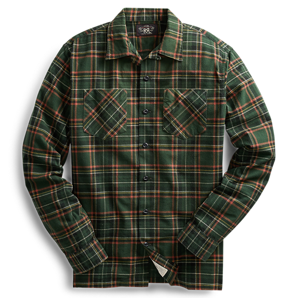 Plaid Cotton Overshirt RRL 1
