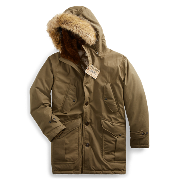 Shearling-Trim Down Parka RRL 1