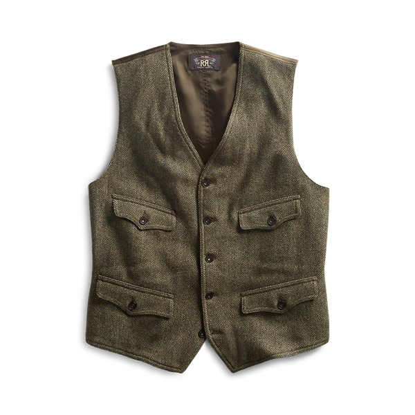 Herringbone Tweed Vest