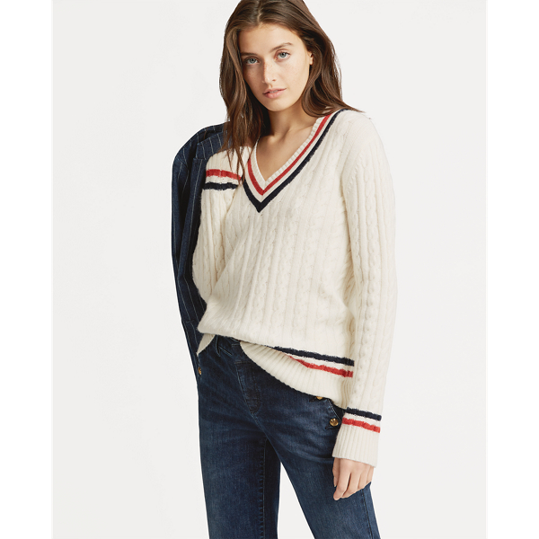 Ralph lauren cable knit cricket sweater best sale