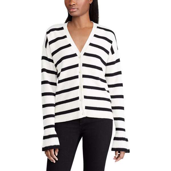 Striped Cotton Cardigan