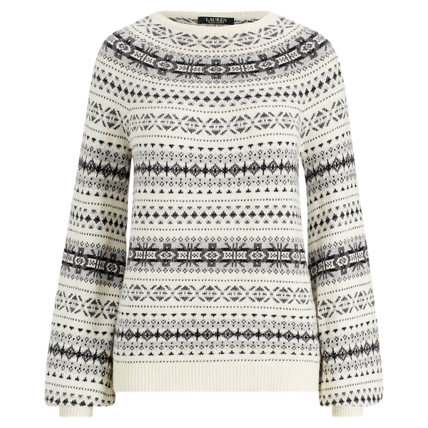 Fair Isle Cotton-Blend Sweater