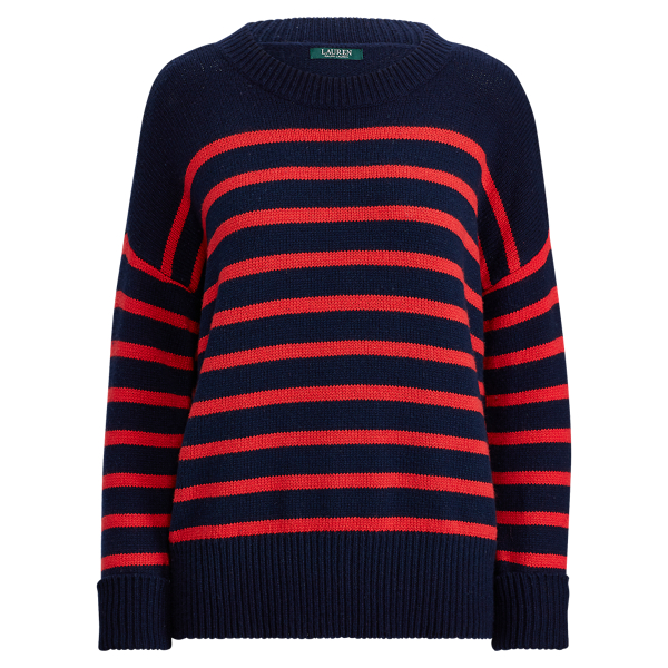 Striped Cotton-Blend Jumper Lauren 1