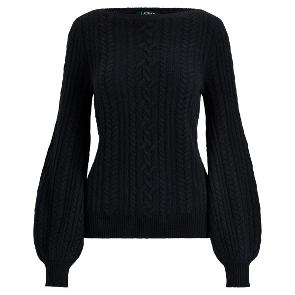 ラルフ・ローレン Lauren Ralph Lauren Plus Size Cable-ニット Puff Sleeve Sweater レディース Cable-Knit Puff-Sleeve Sweater
