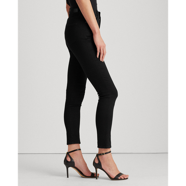 Perfect Black Wash Regal Skinny Ankle Jeans Lauren 5
