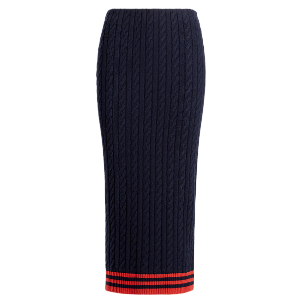 Jupe taille haute en tricot Lauren en 1