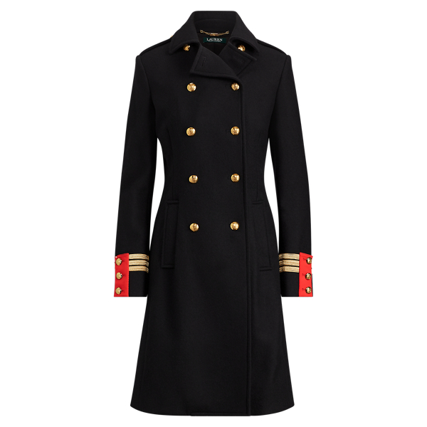 Ralph lauren officer's coat on sale