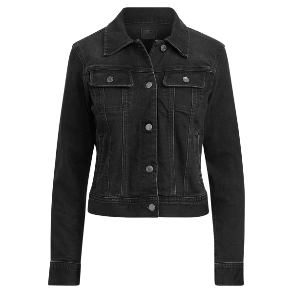 Lace-Up-Sleeve Denim Jacket