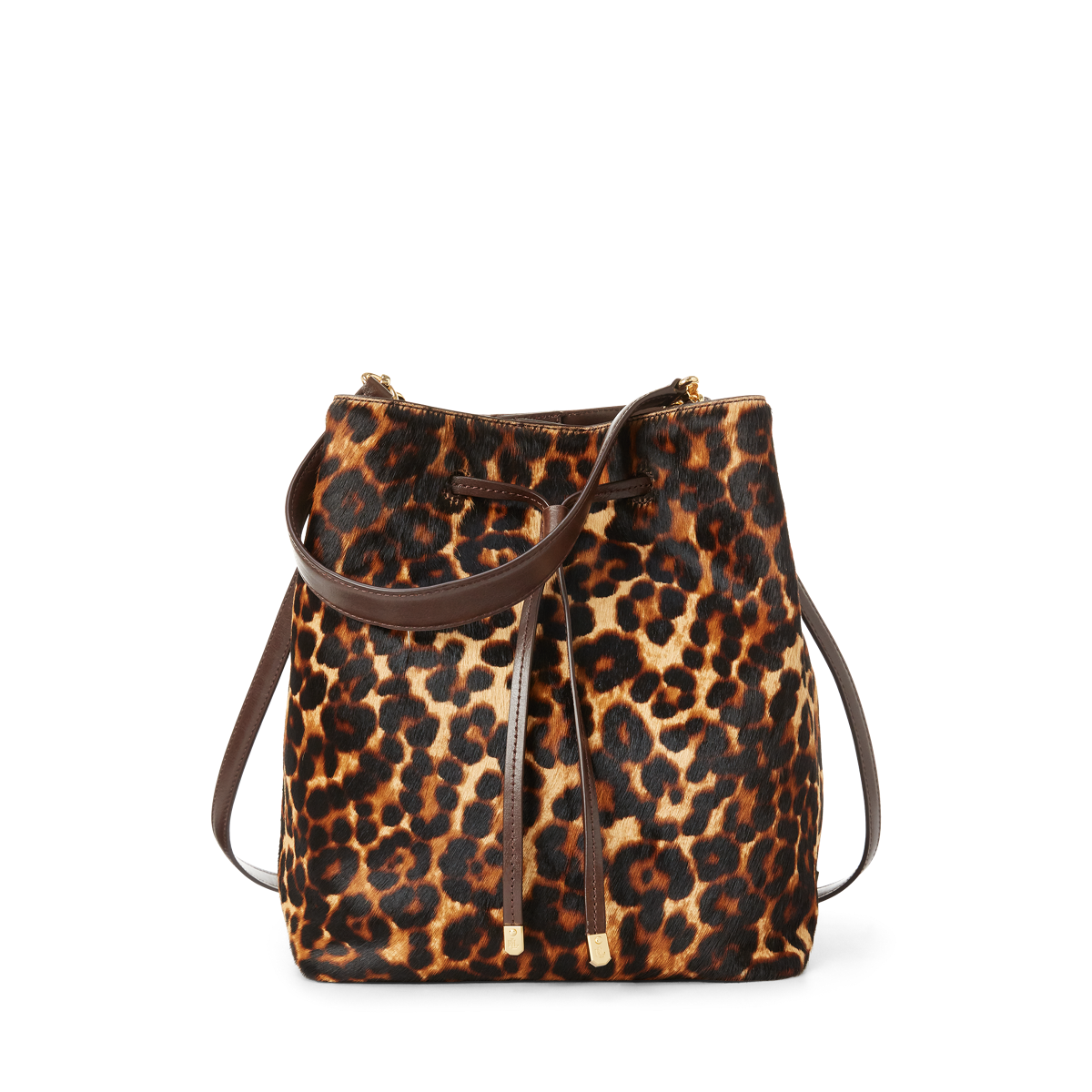 Leopard Debby Drawstring Bag