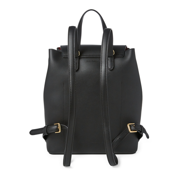 Drawstring Leather Backpack
