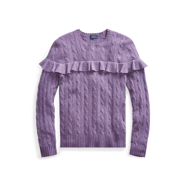 Ruffled Wool-Blend Sweater Polo Ralph Lauren 1