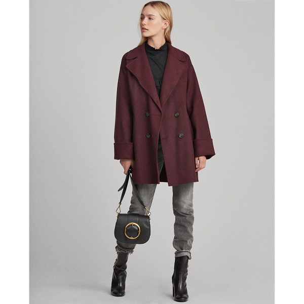 Ralph lauren wool blend trench coat clearance