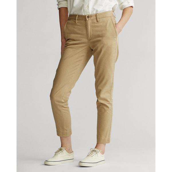 Caf&eacute; Tan Stretch Cotton Straight Pant Polo Ralph Lauren 3