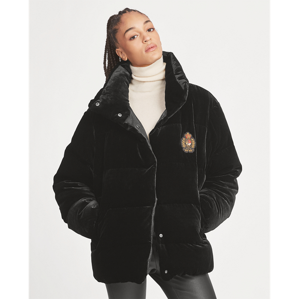 Polo ralph lauren velvet down jacket best sale