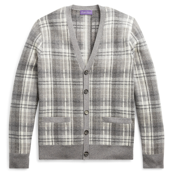 Plaid Cashmere Cardigan for Men Ralph Lauren UK