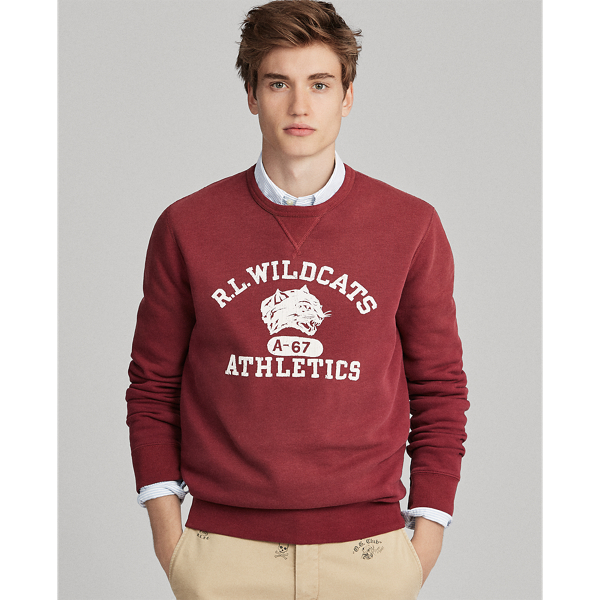 Ralph lauren cotton blend fleece sweatshirt on sale