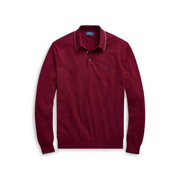 Polo-Pullover aus Baumwolle