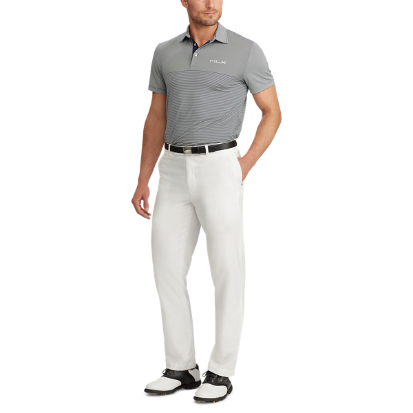 Ceramic White/Navy Custom Slim Performance Polo RLX 3