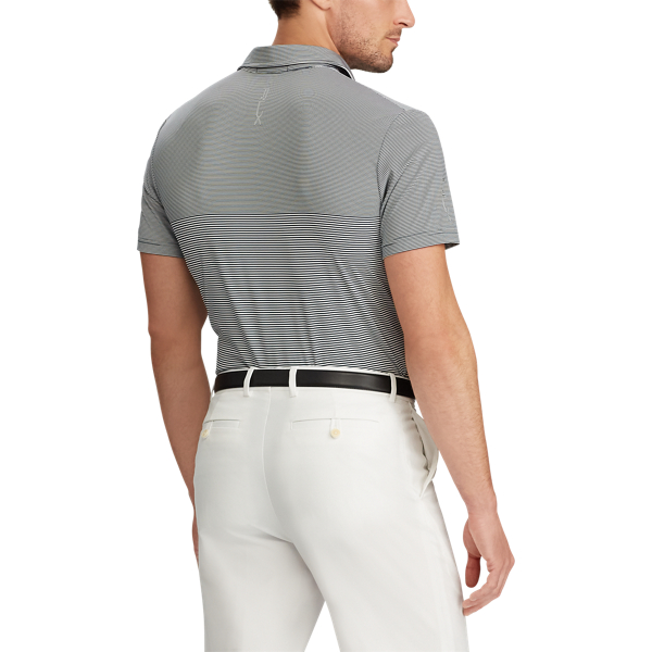 Ceramic White/Navy Custom Slim Performance Polo RLX 5