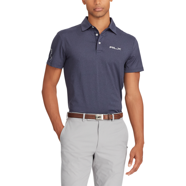 Winter Navy Heather Custom Slim Performance Polo RLX 5