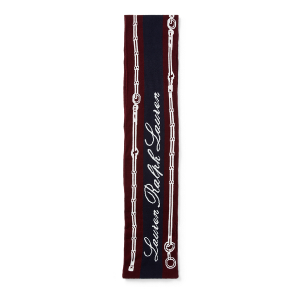 Navy/Wine/Ivory Equestrian Scarf Lauren 2