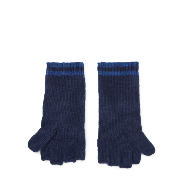 Navy/Cadet Blue Pop-Top Mittens Lauren 2