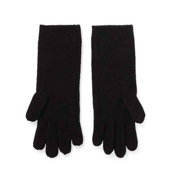 Black Beaded Tech Gloves Lauren 2
