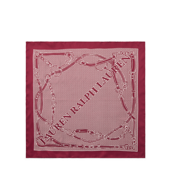 Bordeaux Equestrian Silk Scarf Lauren 2