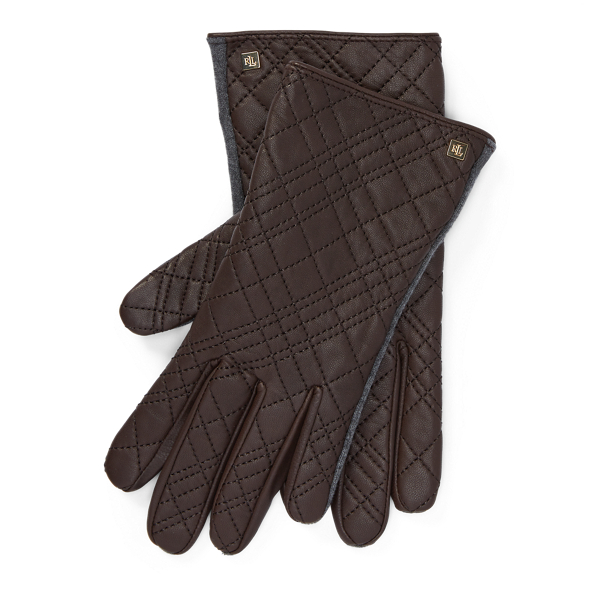 Polo ralph lauren quilted racing gloves on sale