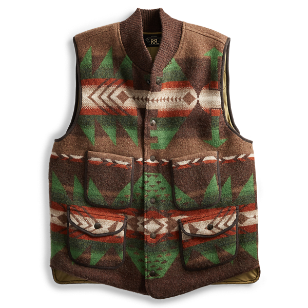 Boiled Wool Jacquard Vest RRL 1
