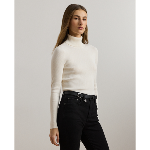 Ribbed Turtleneck Sweater