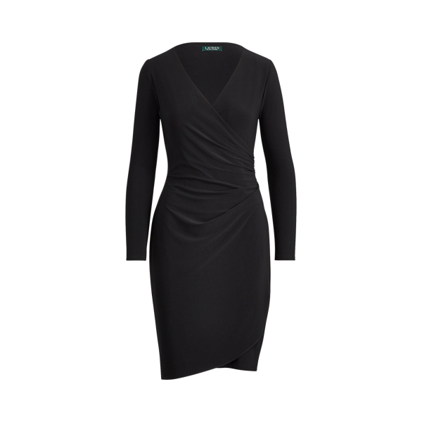 Lauren ralph lauren ruched jersey dress on sale