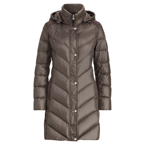Ralph lauren chevron down coat sales