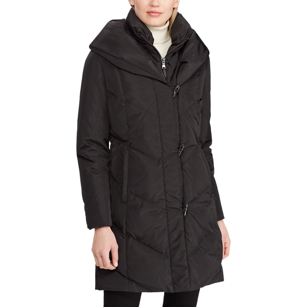 Chevron-Quilted Down Jacket Lauren 3