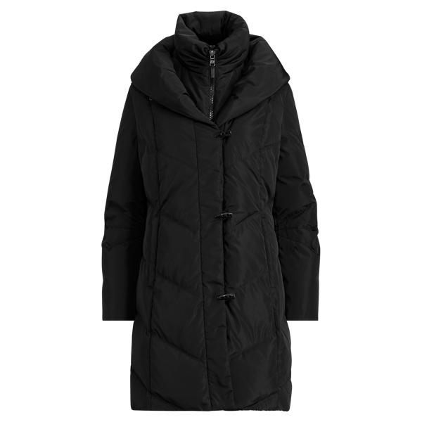 Chevron-Quilted Down Jacket Lauren 1