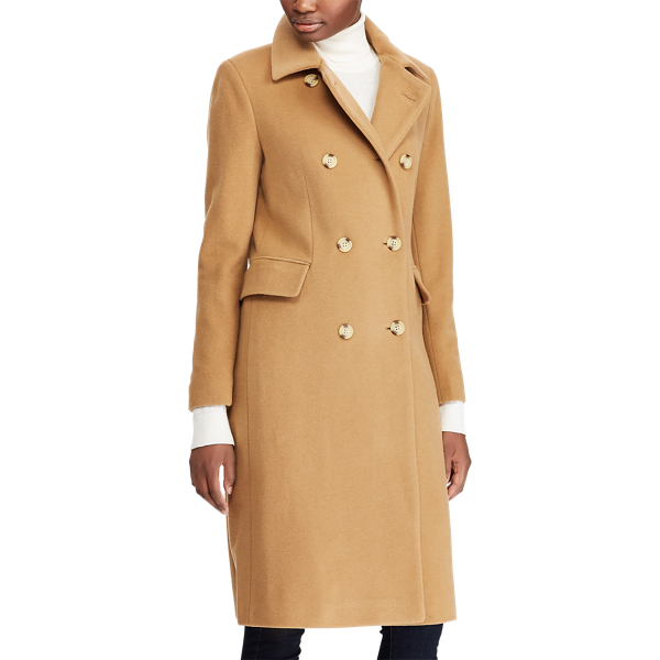 Wool Blend Trench Coat for Women Ralph Lauren IL