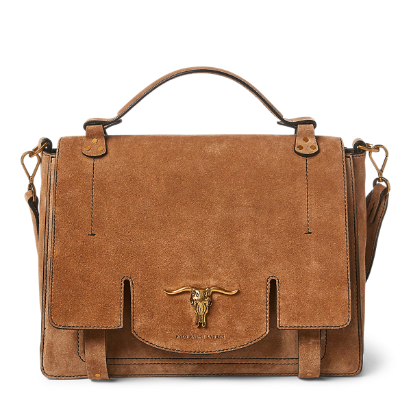 Suede Schooly Bag for Women Ralph Lauren PE