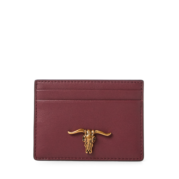 Steer-Head Leather Card Case