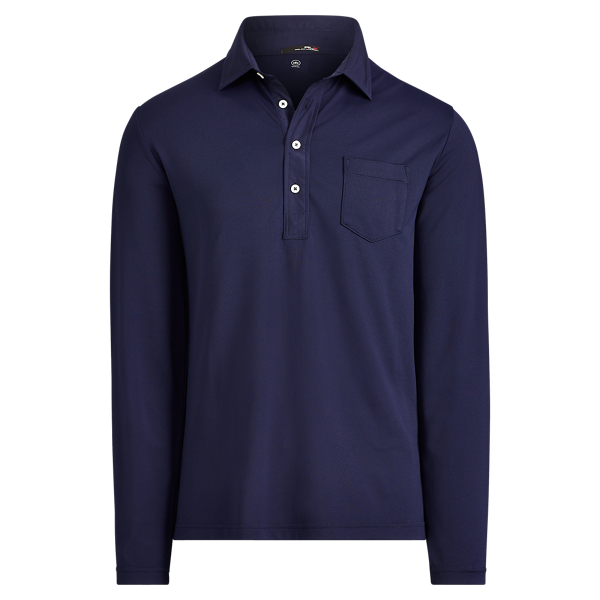 Refined Navy Custom Slim Performance Polo RLX 1