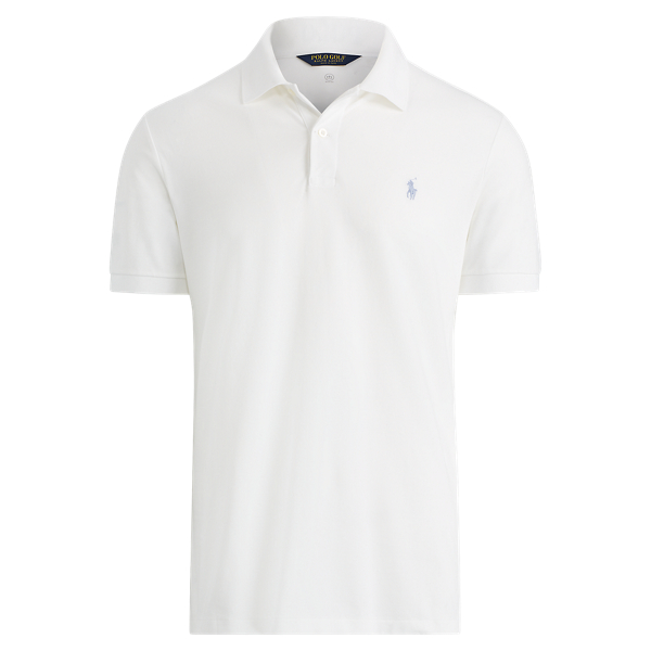 White Custom Slim Performance Polo Polo Golf 1