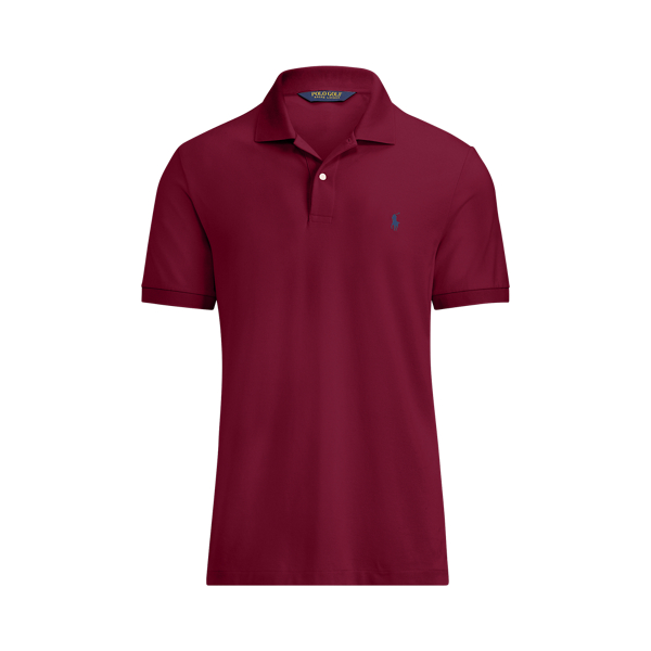 Camisa Polo Custom Slim Polo Golf em Vinho cl&aacute;ssico 2
