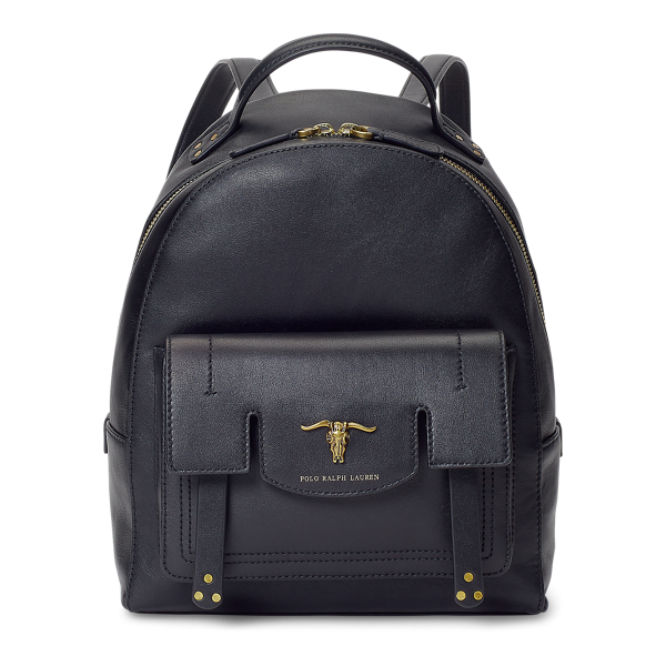 Steer Head Leather Backpack