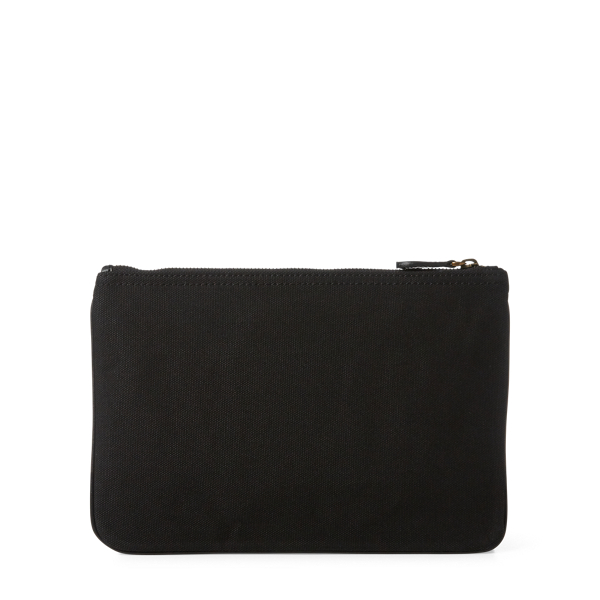 Polo bear canvas zip pouch sales