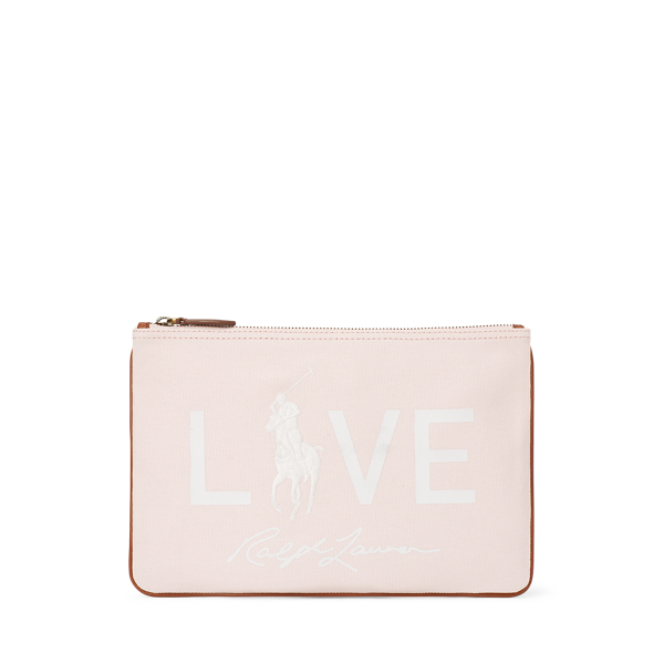 Pochette Pink Pony Love in tela