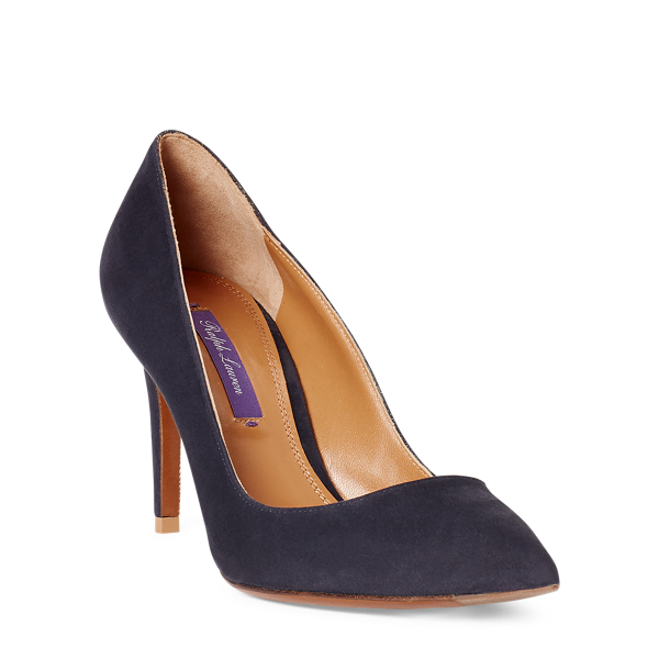 Navy Armissa Kidsuede Pump Ralph Lauren Collection 2